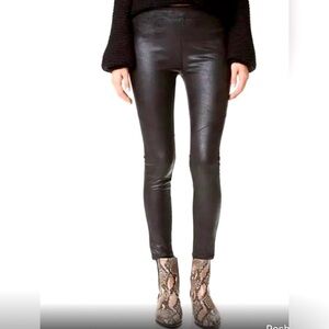 NWT Free People, Never Let Go Faux Leather Leggings 28